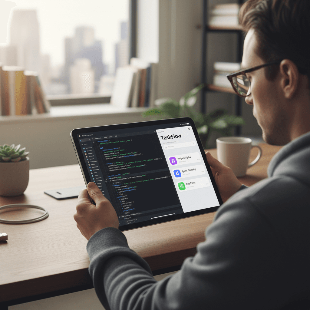 iOS developer monitoring app performance and compatibility updates